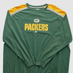 Fanatics Green Bay Packers NFL 2000s Long Sleeve T-shirt Green Vintage