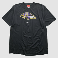 Fanatics Baltimore Ravens Reebok 2000s T-shirt Black Vintage