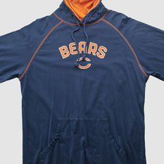 Fanatics Chicago Bears Reebok 2000s Hooded Pullover Sweatshirt Navy Vintage