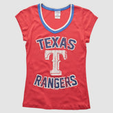 Texas Rangers Campus Lifestyle 2010s T-shirt - Red - XXVintage - Fanatics Discount