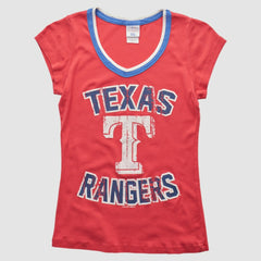 Texas Rangers Campus Lifestyle 2010s T-shirt - Red - XXVintage - Fanatics Discount