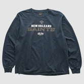 Fanatics New Orleans Saints Reebok 2010 Long Sleeve T-shirt Navy Vintage