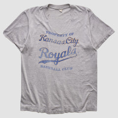 Kansas City Royals 80s T-shirt - Heather Gray - Vintage - Fanatics Online