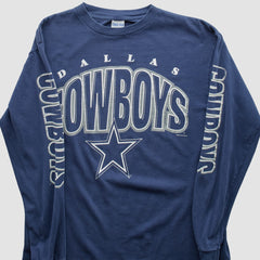 Fanatics Dallas Cowboys True Fan 90s Long Sleeve T-shirt Navy Vintage