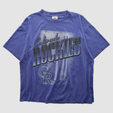 Colorado Rockies League Leader 90s T-shirt - Purple - Vintage - Fanatics Sale