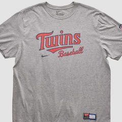 Minnesota Twins Nike 2010s T-shirt - Heather Gray - XVintage - Nike Sale