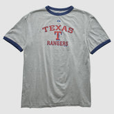 Texas Rangers Majestic 2010 T-shirt - Heather Gray - Vintage - Fanatics Online