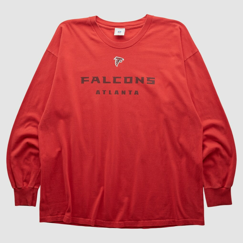 Fanatics Atlanta Falcons NFL 2000s Long Sleeve T-shirt Red Vintage