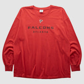 Fanatics Atlanta Falcons NFL 2000s Long Sleeve T-shirt Red Vintage