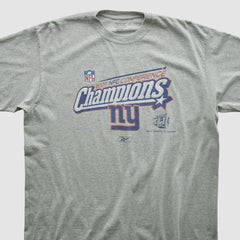 Fanatics New York Giants Reebok 2007 T-shirt Heather Gray Vintage