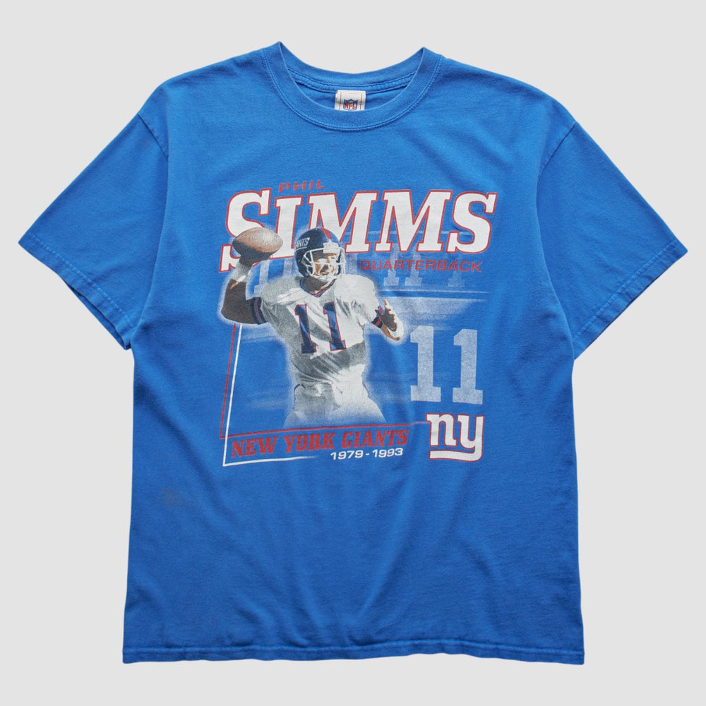 Fanatics Phil Simms NFL 2000s T-shirt Blue Vintage