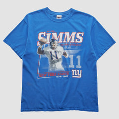 Fanatics Phil Simms NFL 2000s T-shirt Blue Vintage