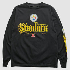 Fanatics Pittsburgh Steelers NFL 2000s Long Sleeve T-shirt Black Vintage