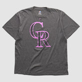 Colorado Rockies Majestic 2010s T-shirt - Dark Heather Gray - Vintage - Fanatics Online