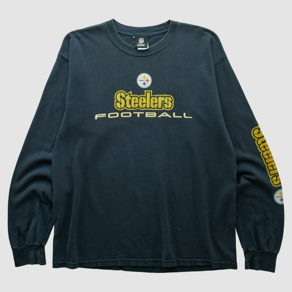 Fanatics Pittsburgh Steelers Team Edition Apparel 2010s Long Sleeve T-shirt Black Vintage