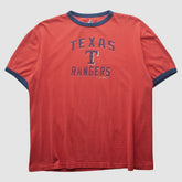 Texas Rangers Majestic 2009 T-shirt - Red - Vintage - Fanatics Online
