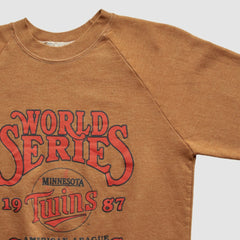 Minnesota Twins Fun Fleece 1987 Pullover Sweatshirt - Brown - XXVintage - Fanatics Lifestyle