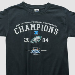 Fanatics Philadelphia Eagles Alstyle 2004 T-shirt Black Vintage