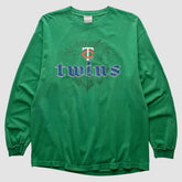 Minnesota Twins Genuine Merchandise 2000s Long Sleeve T-shirt - Green - Vintage - Fanatics on Sale