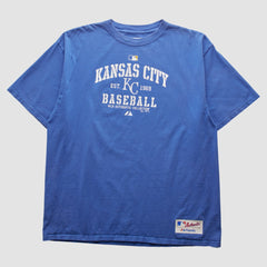 Kansas City Royals Majestic 2000s T-shirt - Blue - 2XVintage - Fanatics Discount
