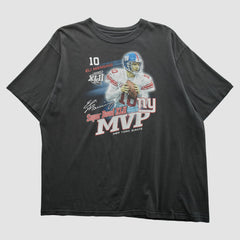 Fanatics Superbowl XLII MVP Reebok 2008 T-shirt Black Vintage