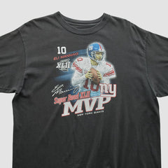 Fanatics Superbowl XLII MVP Reebok 2008 T-shirt Black Vintage