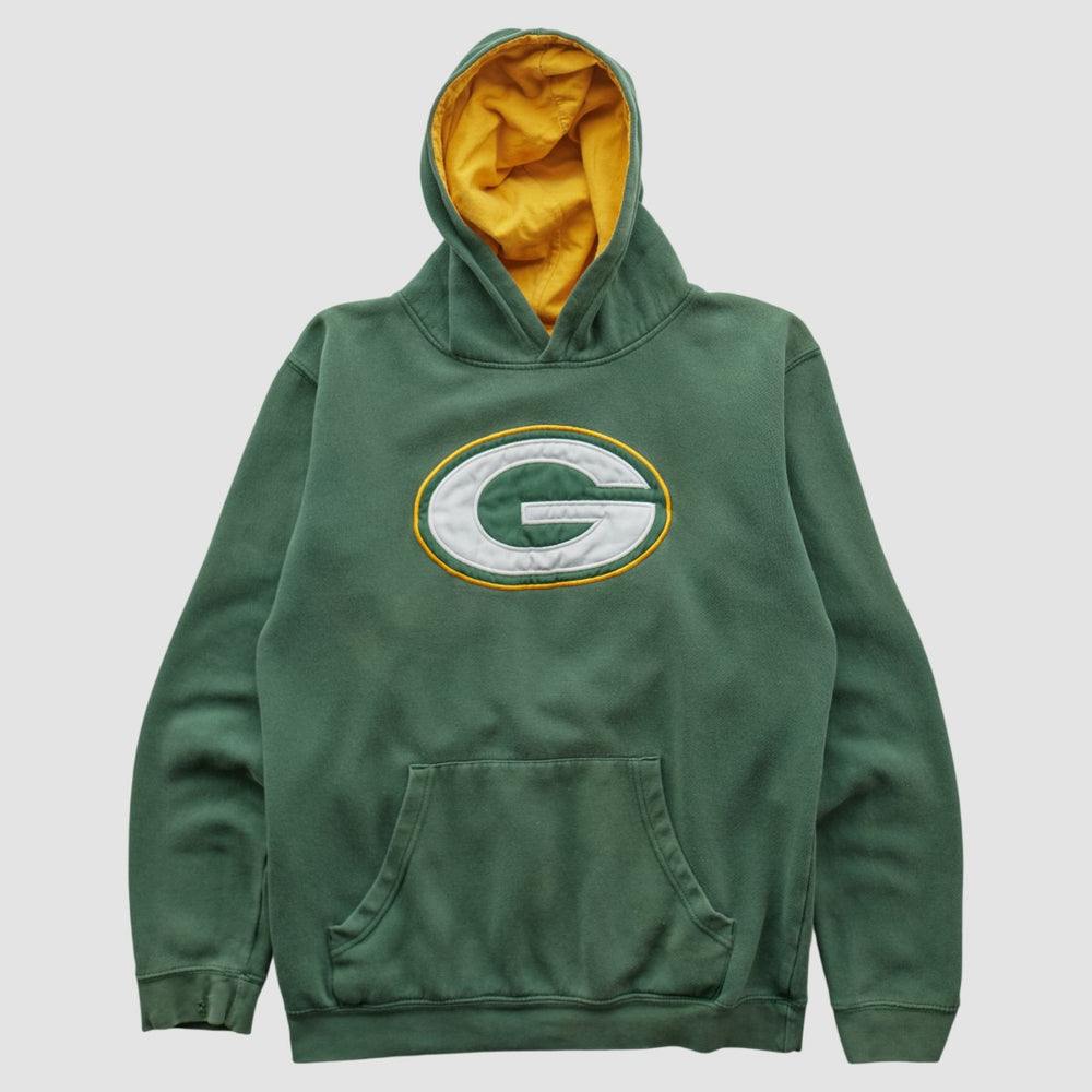Fanatics Green Bay Packers NFL 2000s Hooded Pullover Sweatshirt Green Vintage