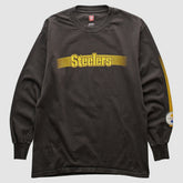Fanatics Pittsburgh Steelers NFL 2000s Long Sleeve T-shirt Black Vintage