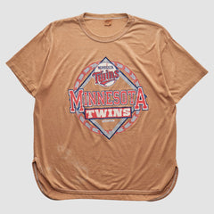Minnesota Twins Champion 90s T-shirt - Tan - XVintage - Fanatics on Sale