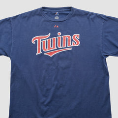 Minnesota Twins Majestic 2000s T-shirt - Navy - 2XVintage - Fanatics Discount