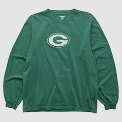 Fanatics Green Bay Packers Reebok 2000s Long Sleeve T-shirt Green Vintage