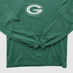 Fanatics Green Bay Packers Reebok 2000s Long Sleeve T-shirt Green Vintage