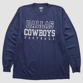 Fanatics Dallas Cowboys Reebok 2000s Long Sleeve T-shirt Navy Vintage