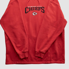 Fanatics Kansas City Chiefs NFL 2000s Hooded Pullover Sweatshirt Red Vintage