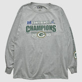 Fanatics Green Bay Packers NFL 2010 Long Sleeve T-shirt Heather Gray Vintage