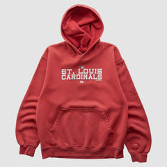 St. Louis Cardinals Majestic 2000s Hooded Pullover Sweatshirt - Red - XXVintage - Fanatics Sale