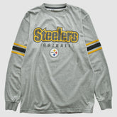 Fanatics Pittsburgh Steelers NFL 2000s Long Sleeve T-shirt Heather Gray Vintage