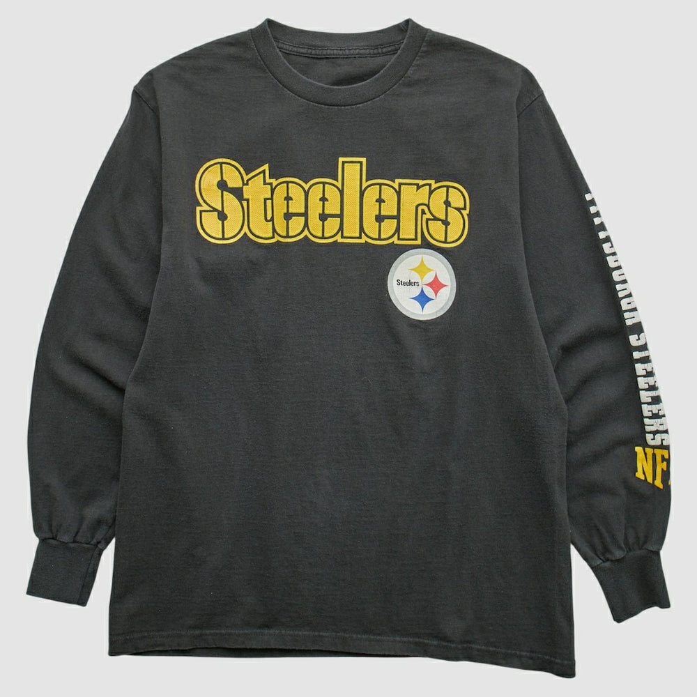 Fanatics Pittsburgh Steelers 2000s Long Sleeve T-shirt Black Vintage