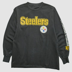 Fanatics Pittsburgh Steelers 2000s Long Sleeve T-shirt Black Vintage