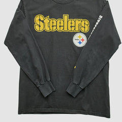 Fanatics Pittsburgh Steelers 2000s Long Sleeve T-shirt Black Vintage