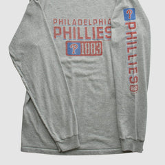 Philadelphia Phillies Gear For Sports 2000s Long Sleeve T-shirt - Heather Gray - Vintage - Fanatics Discount