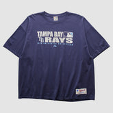 Tampa Bay Rays Majestic 2000s T-shirt - Navy - 3XVintage - Fanatics on Sale