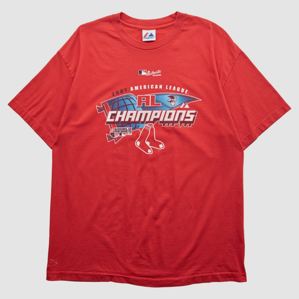 Boston Red Sox Majestic 2007 T-shirt - Red - Vintage - Fanatics Discount