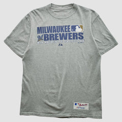 Milwaukee Brewers 2008 T-shirt - Heather Gray - Vintage - Fanatics Online