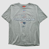 Fanatics New England Patriots Reebok 2002 T-shirt Heather Gray Vintage
