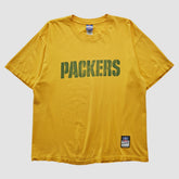 Fanatics Green Bay Packers Reebok 2000s T-shirt Yellow Vintage