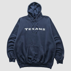 Fanatics Houston Texans NFL 2010s Hooded Pullover Sweatshirt Navy Vintage