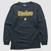 Fanatics Pittsburgh Steelers Reebok 2000s Long Sleeve T-shirt Black Vintage