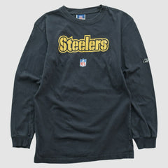 Fanatics Pittsburgh Steelers Reebok 2000s Long Sleeve T-shirt Black Vintage