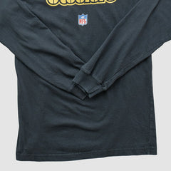 Fanatics Pittsburgh Steelers Reebok 2000s Long Sleeve T-shirt Black Vintage